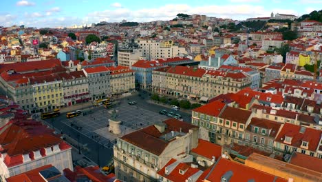 Luftaufnahme-des-Praca-de-Figueira-in-Lissabon-Portugal