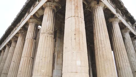 Temple-of-Hephaestus-in-Athens,-Greece.