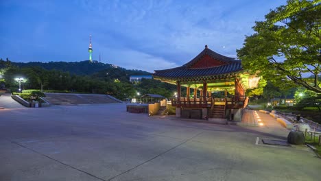 Timelapse-en-Seúl-Skyline,-Corea-del-sur