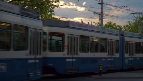 sunset-time-zurich-city-traffic-street-crossroad-panorama-4k-switzerland