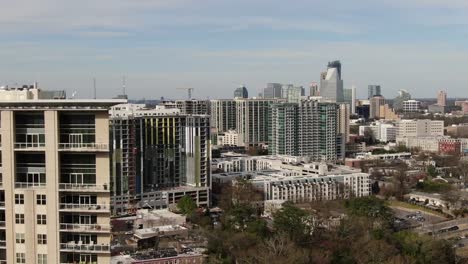 Aerial-of-Buckhead,-Atlanta,-Georgia