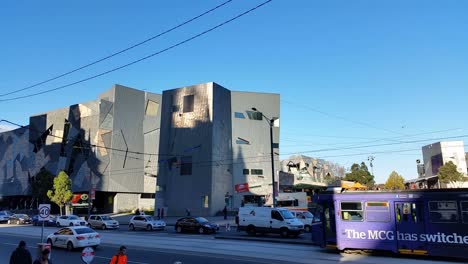 Melbourne-City-Victoria,-Australien-Federation-Square