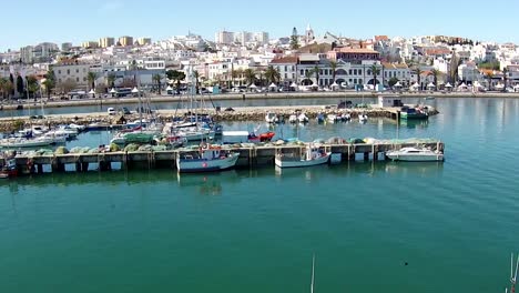 Aerial-from-the-harbor-from-Lagos-in-Portugal