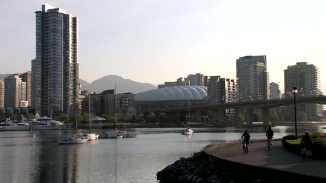 Vancouver-Dawn-Radfahrer