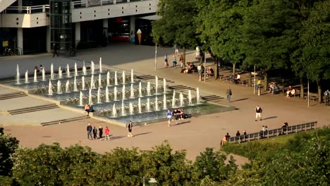 Peatones-square-en-Berlín