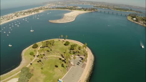 Aerial-Shot-of-Mission-Bay-in-San-Diego