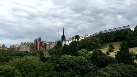 Real-time-view-of-Edinburgh,-Scotland