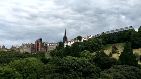 Vista-en-tiempo-real-de-Edimburgo,-Escocia