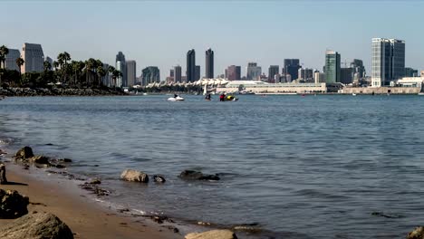 San-Diego-City-Skyline-beginnen-Zeitraffer-bei-Dämmerung