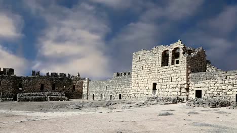 Ruins-of-Azraq-Castle,--central-eastern Jordan,-100 km-east-of Amman,-Jordan