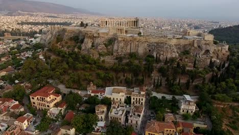 Drone-Shot-Of-Acropolis