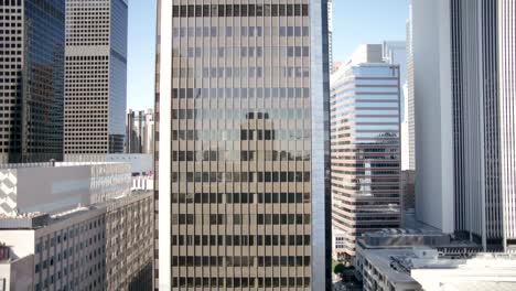 High-rise-glass-office-building-downtown-Los-Angeles.-4K