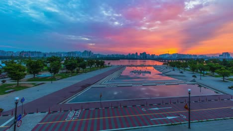 Ciudad-de-Seúl-de-río-han-con-la-torre-de-Seúl-en.-Yeouido