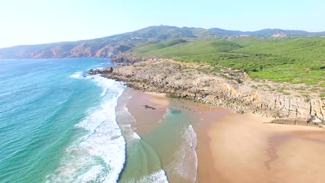 Playa-de-Praia-da-Guincho,-Portugal