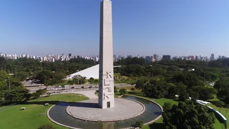 Vista-aérea-de-Ibirapuera,-Sao-Paulo,-Brasil