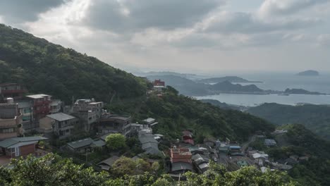 4K-tiro-Time-lapse-de-Jiufen,-también-deletreado-Jioufen