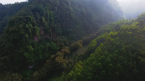 Luftaufnahme-des-Berg-Tal,-4k