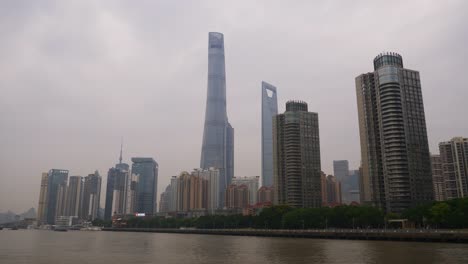 day-time-shanghai-city-ferry-ride-panorama-4k-china