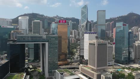 4K-aerial-view-footage-of-Central-district-in-Hong-Kong