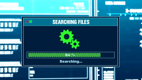 Searching-Files-Progress-Warning-Message-File-Not-Found-Alert-on-Computer-Screen-Entering-System-Login-And-Password.-System-Security,-Cyber-Crime,-Computer-Hacking-Concept