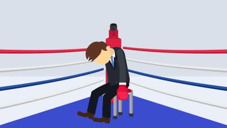 Batalla-de-hombre-de-negocios-pierden-en-guantes-de-boxeo.-Concepto-de-competencia-empresarial.-Ilustración-de-estilo-plano-del-lazo.