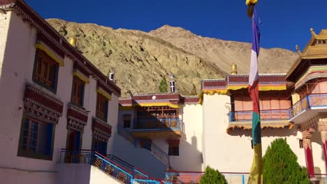 TIBETISCHES-Kloster-In-Nubra-Dorf,-Leh-Ladakh,-Indien