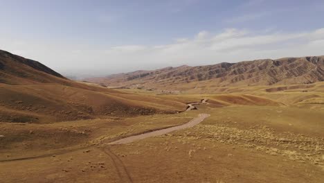 Paisaje-de-relieve-de-Xinjiang,-China