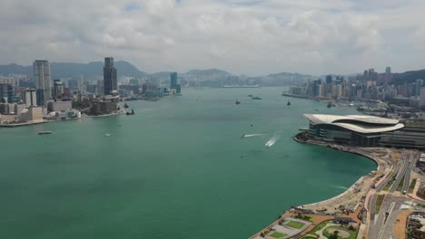 Aerial-view-of-Hong-Kong-skyscraper