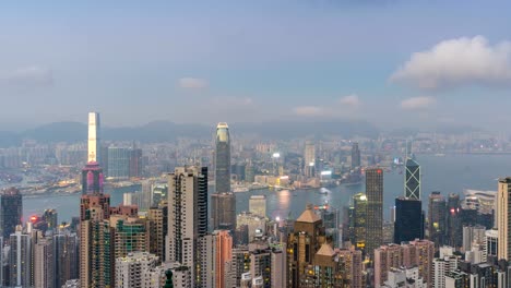 Time-lapse-of-Hong-Kong-cityscape-from-Victoria-peak.