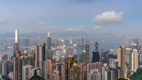 Time-lapse-of-Hong-Kong-cityscape-from-Victoria-peak.