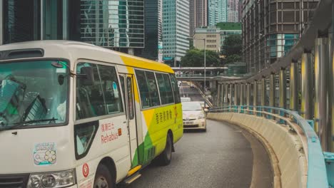 Lapso-de-tiempo-de-atasco-de-tráfico-de-la-calle-en-Hong-Kong
