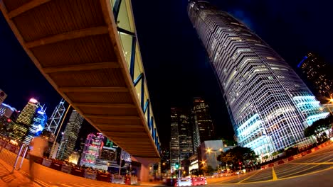 Lapso-de-tiempo-de-Hong-Kong-de-noche-paisaje-urbano-4K-(zoom-out)