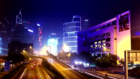 Hong-Kong-ciudad-noche-Timelapse