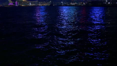 night-time-hong-kong-harbour-water-bay-illumination-reflection-panorama-4k-china