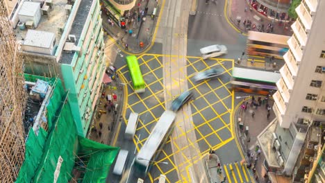 china-rooftop-hong-kong-down-crossroad-construction-panorama-4k-time-lapse