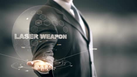 Laser-Weapon-with-hologram-businessman-concept