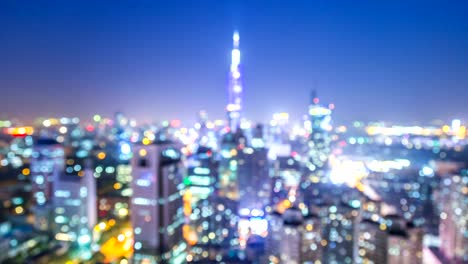 A-Time-lapse-of-nanjing-city-at-night，china