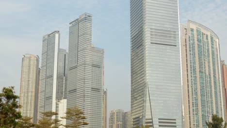 day-time-hong-kong-kowloon-icc-building-cityscape-walking-panorama-4k-china