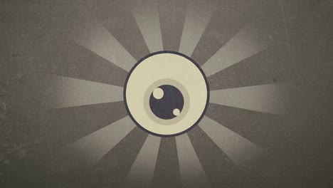el-ojo-Retro-4-k-prestados-Video-de-animación-en-la-mirada-de-Vinatge