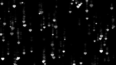 Heart-falling-rain-black-background