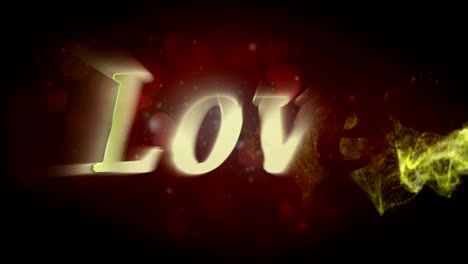 LOVE-Text-in-Particles-Rendering,-Animation,-Background