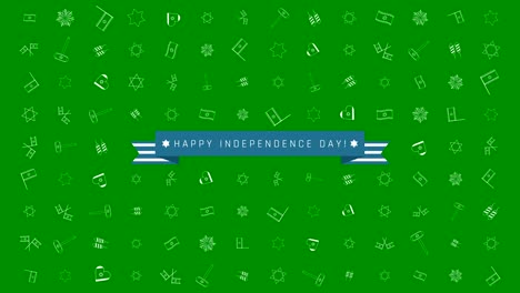 Ferienwohnung-Israel-Independence-Day-design-Animation-Hintergrund-mit-traditionellen-Gliederung-Symbol-Symbole-und-englischer-text