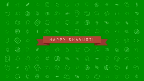 Shavuot-holiday-flat-design-animation-background-with-traditional-outline-icon-symbols-and-english-text