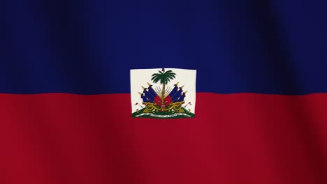 Haiti-Flagge-winken-Animation.-Vollbild.-Symbol-des-Landes