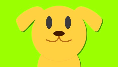 niedlichen-Cartoon-Hund-golden-Labrador-Schleife-hautnah