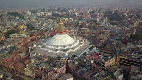 Stupa-Bodhnath-Kathmandu,-Nepal---October-26,-2017