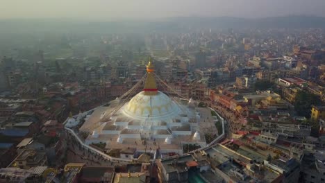 Estupa-Bodhnath-Katmandú,-Nepal---26-de-octubre-de-2017