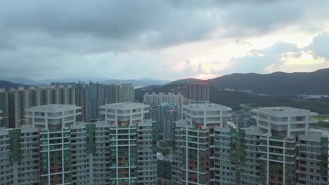 Drone-footage-of-Tseung-Kwan-O-City,-Hong-Kong