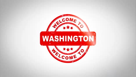 Welcome-to-WASHINGTON-Signed-Stamping-Text-Wooden-Stamp-Animation.-Red-Ink-on-Clean-White-Paper-Surface-Background-with-Green-matte-Background-Included.