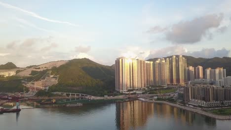 Imágenes-de-4K-de-Kuala-Kwan-O,-Hong-Kong-en-vista-aérea